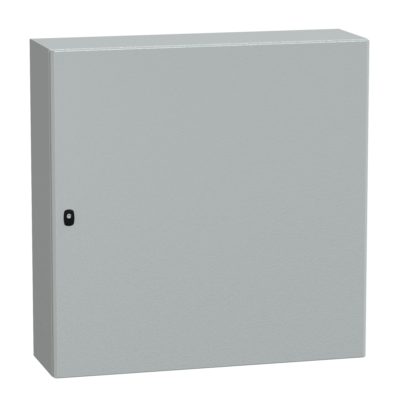 Spacial S3D plain door with mount.plate. H1000xW1000xD300 IP66 IK10 RAL7035. - Schneider Electric - NSYS3D101030P