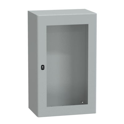 Spacial S3D tspt door w/o mount.plate. H1000xW600xD400 IP66 IK08 RAL7035. - Schneider Electric - NSYS3D10640T