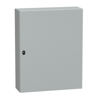 Spacial S3D plain door with mount.plate. H1000xW800xD250 IP66 IK10 RAL7035. - Schneider Electric - NSYS3D10825P