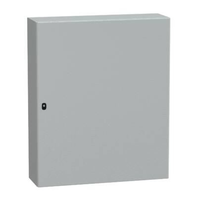 Spacial S3D plain door with mount.plate. H1200xW1000xD300 IP66 IK10 RAL7035. - Schneider Electric - NSYS3D121030P