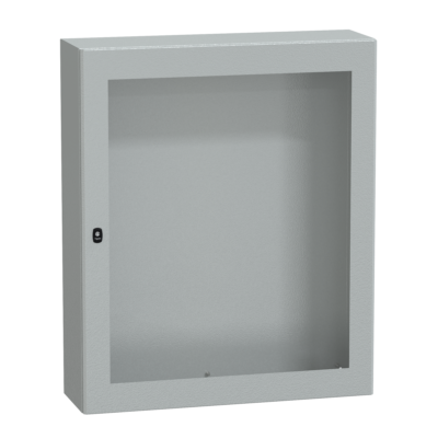 Spacial S3D tspt door w/o mount.plate. H1200xW1000xD300 IP66 IK08 RAL7035. - Schneider Electric - NSYS3D121030T