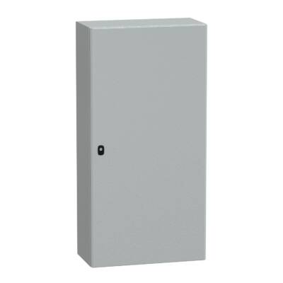 Spacial S3D plain door with mount.plate. H1200xW600xD300 IP66 IK10 RAL7035. - Schneider Electric - NSYS3D12630P