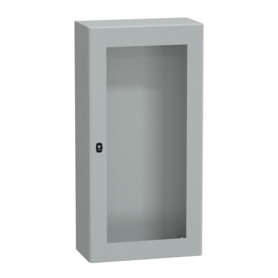 Spacial S3D tspt door w/o mount.plate. H1200xW600xD300 IP66 IK08 RAL7035. - Schneider Electric - NSYS3D12630T