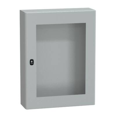 Spacial S3D tspt door w/o mount.plate H800xW600xD200.IP66 IK08 RAL7035. - Schneider Electric - NSYS3D8620T