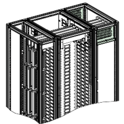 Spacial SFM horizontal busbar barrier 3M - form 2b - W400 mm - Schneider Electric - NSYHPF2B3M4