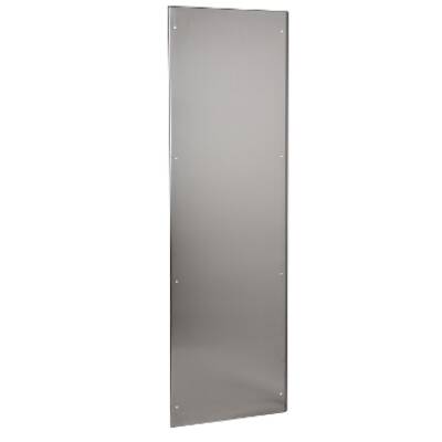 2 side panels stainless 304L, Scotch Brite® finish, for SFX H2000xD600mm - Schneider Electric - NSY2SPX206