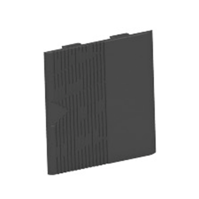 Spacial - plastic covers for plinth corners - H = 100 mm RAL 9005 - Schneider Electric - NSYPC100