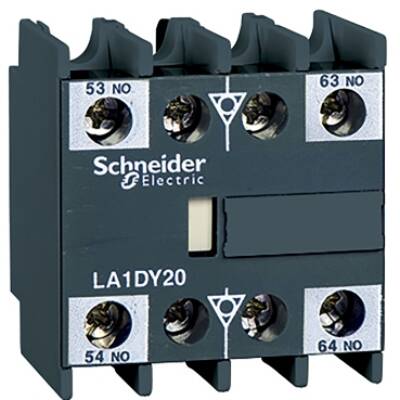 TeSys D - auxiliary contact block - 4 NO - screw clamp terminals - Schneider Electric - LA1DZ40