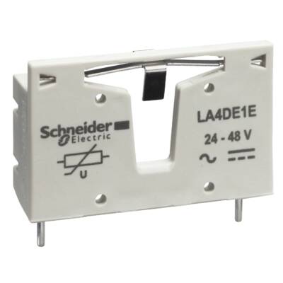 TeSys D - suppressor module - varistor - 24...48 V AC/DC - Schneider Electric - LA4DE1E