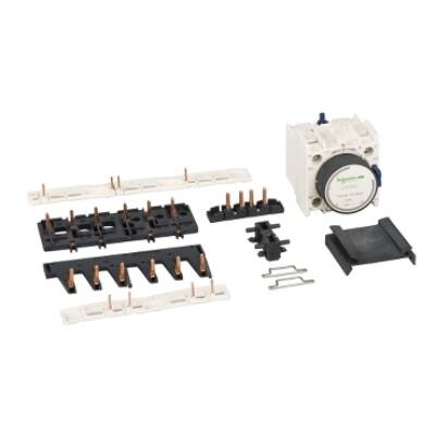 Kit for assembling star delta starters, for 3 x contactors LC1D09-D38 star smaller, with time delay block - Schneider Electric - LAD93217