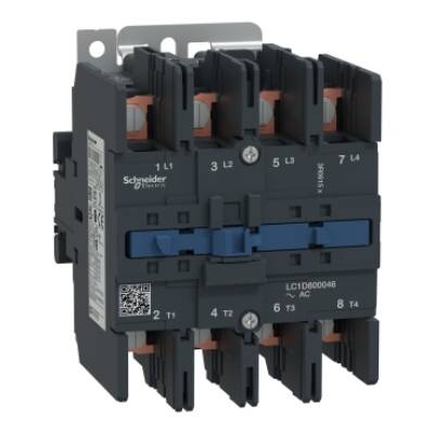 TeSys D contactor - 4P(4 NO) - AC-1 - <= 440 V 125 A - 230 V AC 50/60 Hz coil - Schneider Electric - LC1D800046P7