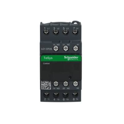 TeSys D contactor - 4P(4 NO) - AC-1 - <= 440 V 25 A - 24 V AC 50/60 Hz coil - Schneider Electric - LC1DT25B7