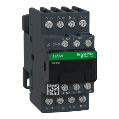 TeSys D contactor - 4P(4 NO) - AC-1 - <= 440 V 40 A - 220 V AC 50/60 Hz coil - Schneider Electric - LC1DT406M7