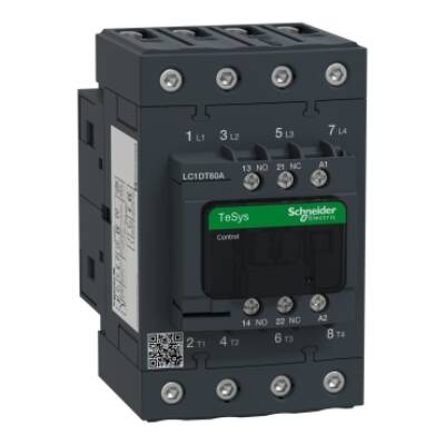 TeSys D contactor - 4P(4 NO) - AC-1 - <= 440 V 60 A - 110 V AC 50/60 Hz coil - Schneider Electric - LC1DT60AF7