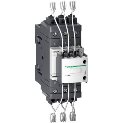 Capacitor contactor, TeSys D, 40 kVAR at 400 V/50 Hz, coil 110 V AC 50/60 Hz - Schneider Electric - LC1DTKF7