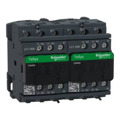 REVERSING CONTACTOR 575VAC 9A IEC - Schneider Electric - LC2D09E7