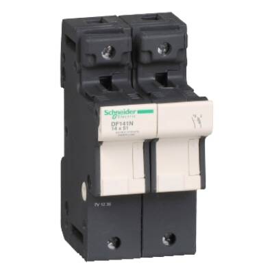 Fuse carrier TeSys DF, 1P+N 50A, fuse size 14x51 mm - Schneider Electric - DF141N