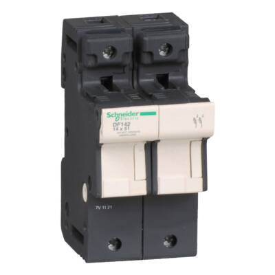 Fuse carrier TeSys DF, 2P 50A, fuse size 14x51 mm - Schneider Electric - DF142