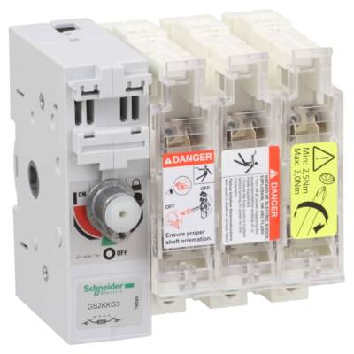 TeSys GS - switch-disconnector-fuse - 3 P - 125A - DIN 00 - Schneider Electric - GS2KKG3