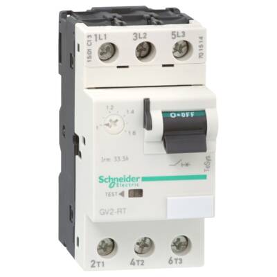 Motor circuit breaker, TeSys GV2, 3P, 1.6-2.5 A, thermal magnetic, screw clamp terminals - Schneider Electric - GV2RT07