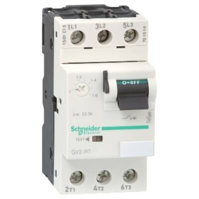 Motor circuit breaker, TeSys GV2, 3P, 2.5-4 A, thermal magnetic, screw clamp terminals - Schneider Electric - GV2RT08