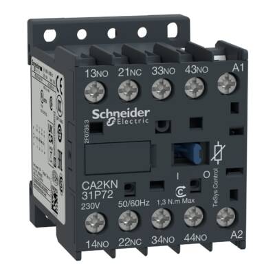 TeSys K control relay - 3 NO + 1 NC - <= 690 V - 230 V AC coil - Schneider Electric - CA2KN31P72