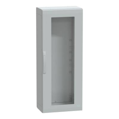 Floor standing encl. polyester vers.PLA compl.sealed 1250x500x320 IP65 glazed - Schneider Electric - NSYPLA1253TG