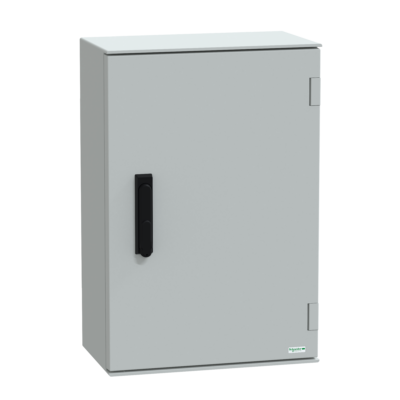 wall-mounting enclosure polyester monobloc IP66 H647xW436xD250mm 3points lock - Schneider Electric - NSYPLM64VG