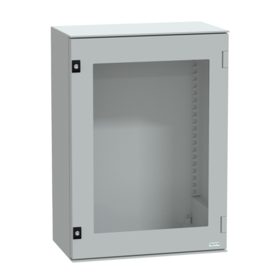 wall-mounting enclosure polyester monobloc IP66 H747xW536xD300mm glazed door - Schneider Electric - NSYPLM75TG