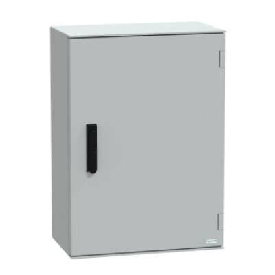 wall-mounting enclosure polyester monobloc IP66 H747xW536xD300mm 3points lock - Schneider Electric - NSYPLM75VG