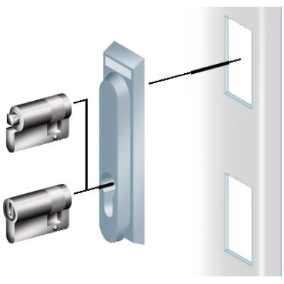 Spacial SFX - SMX enclosures - 8mm triangular insert for retractable handle - Schneider Electric - NSYTT8ME