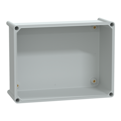 PLS box, polyester rear, transparent PC cover IP65 27x36x18cm - Schneider Electric - NSYPLS2736G