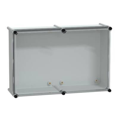 PLS box, polyester rear, transparent PC cover IP65 36x54x18cm - Schneider Electric - NSYPLS3654G