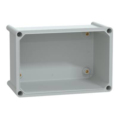 PLS box, polyester rear, polyester cover IP65 18x27x18cm - Schneider Electric - NSYPLSP1827G