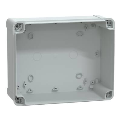 PC box IP66 IK08 RAL7035 Int.H225W175D100 Ext.H241W191D128 Transp.cover H20 - Schneider Electric - NSYTBP241910T