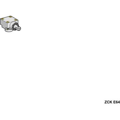 Limit switch head, Limit switches XC Standard, ZCKE, side steel roller plunger horizontal, -40 °C - Commercial Reference - ZCKE646