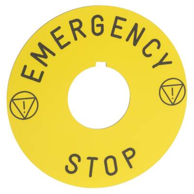 PUSHBUTTON LEGEND PLATE 30MM K - Schneider Electric - 9001KN9330