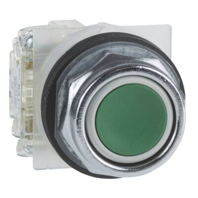 PUSHBUTTON 600VAC 10A 30MM TYPE K - Schneider Electric - 9001KR1GH5