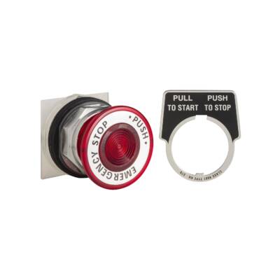 30MM PUSH-PULL OPERATOR RED KNOB - Schneider Electric - 9001KR9R05