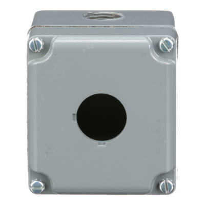 empty control station - 9001K - aluminium - 1 cut-out Ø 30 - Schneider Electric - 9001KY1