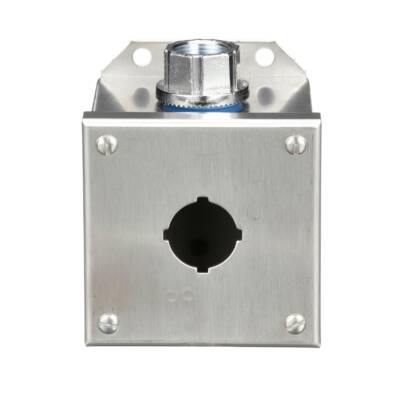 empty control station - 9001K - stainless steel - 1 cut-out Ø 30 - Schneider Electric - 9001KYSS1