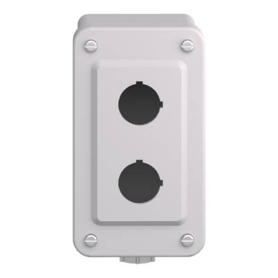 empty control station - 9001SK - plastic - 2 cut-outs Ø 30 - Schneider Electric - 9001SKY2