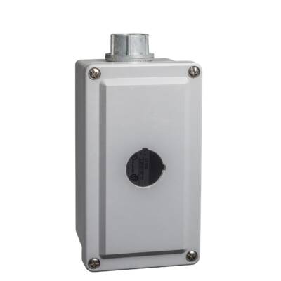 empty control station - 9001T - aluminium - 1 cut-out Ø 30 - Schneider Electric - 9001TY1