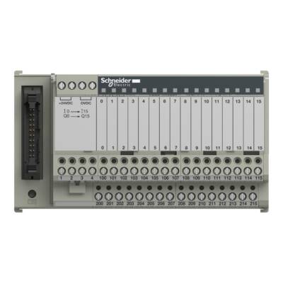 passive connection sub-base ABE7 - 16 inputs or outputs - Led - isolator - Schneider Electric - ABE7H16S21