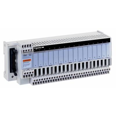 sub-base for plug-in relay ABE7 - 16 channels - fuses - relay 10 mm - Schneider Electric - ABE7P16T215