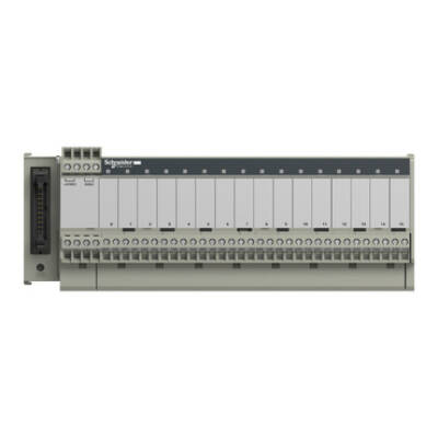 sub-base - soldered electromechanical relays ABE7 - 16 channels - relay 10 mm - Schneider Electric - ABE7R16S210