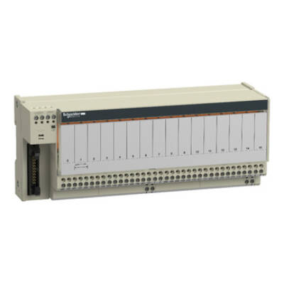 Sub-base with plug-in electromechanical relay ABE7 - 16 channels - relay 10 mm - Schneider Electric - ABE7R16T210