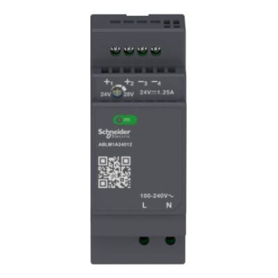 Regulated Power Supply, 100-240V AC, 24V 1.2 A, single phase, Modular - Schneider Electric - ABLM1A24012