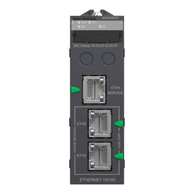 Ethernet module M580 - 3-port Ethernet communication - Coated - Schneider Electric - BMENOC0301C