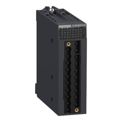 discrete input module X80 - 16 inputs - 24V DC current sink (logic positive) - Schneider Electric - BMXDDI1602H